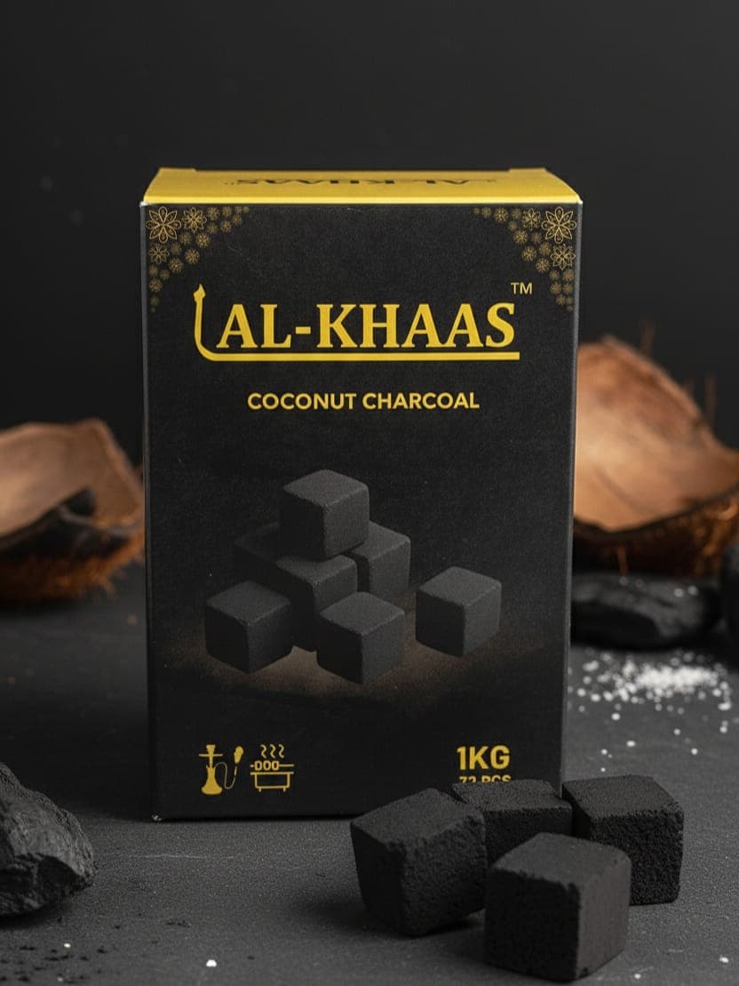 Al-Khaas Premium Coconut Charcoal - 1Kg Box